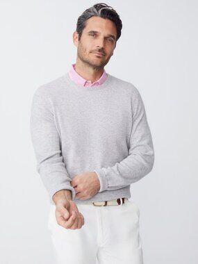 J McLaughlin Caldwell Cashmere Sweater - Light Heather Gray NEW